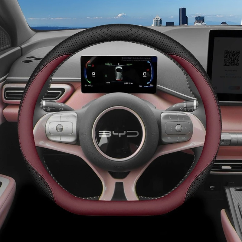 2026年 BYD用 レザーカーステアリングホイールカバー  - Fishing Boat Steering Wheel のレビューと価格